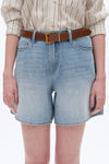 Mid Rise Denim Shorts-Shorts-BAYEAS