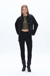 Slim Fit Cargo Jeans-Mom Jeans-BAYEAS