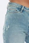 Mid Rise Wide Leg Denim Jeans