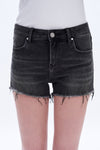 Nova Raw Hem Denim Shorts-Shorts-BAYEAS
