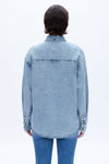Oversized Denim Shirt for Women-Shirts-BAYEAS