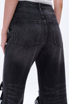 90s Vintage Distressed Crop Jeans-Flare & Bootcut-BAYEAS