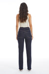High Rise Straight Denim Jeans-Straight-BAYEAS