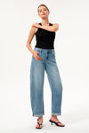 Osaka Low Rise Barrel Jeans