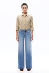 Mid Rise Wide Leg Jeans