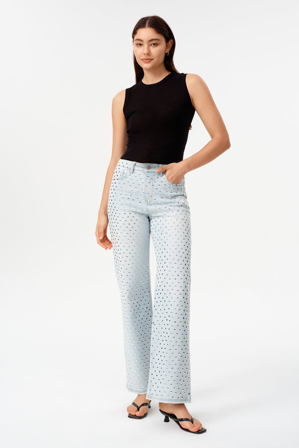 Valentine High Rise Straight Jeans