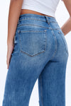 High Rise Wide Leg Denim Jeans-Wide Leg-BAYEAS