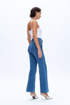 Front Cargo Pockets Flare Jeans-Flare & Bootcut-BAYEAS