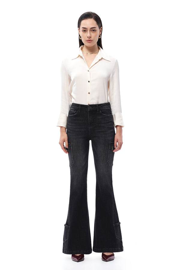 High Rise Flared Jeans