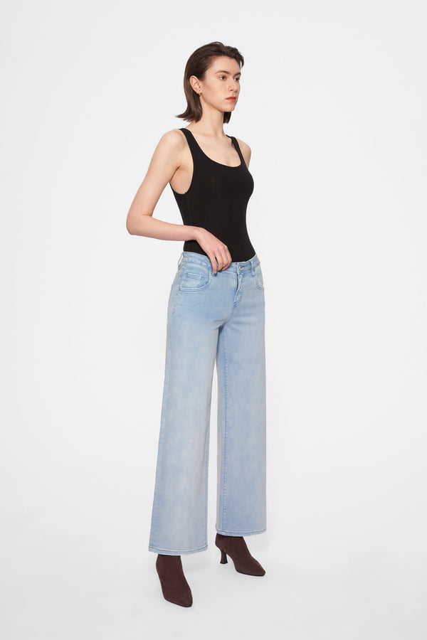 Luna Mid Rise Wide Leg Pants-Wide Leg-BAYEAS