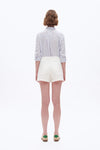 White High Rise Shorts-Shorts-BAYEAS