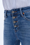 High Rise Skinny Jeans-Skinny-BAYEAS