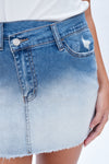 Gradient Denim Skirt-Skirts-BAYEAS