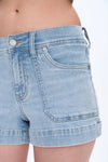Mid Rise Shorts (Light Blue)-Shorts-BAYEAS