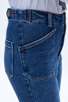 High Rise Flare Denim Jeans-Flare & Bootcut-BAYEAS