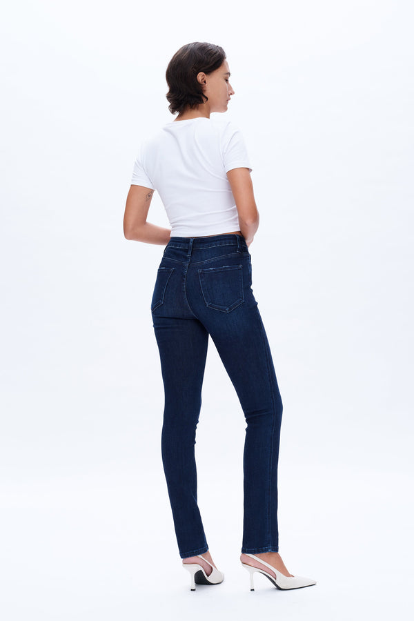 July Mid Rise Slim Fit Jeans-Straight-BAYEAS
