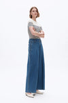 Vintage Pleated Baggy Jeans-Wide Leg-BAYEAS