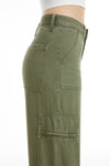 High Rise Mulit Bag Straight Pants-Straight-BAYEAS