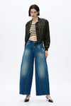 MID RISE DROP CROTCH HAREM-Shorts-BAYEAS