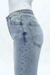 High Rise Bootcut Flare Denim Jeans-Flare & Bootcut-BAYEAS