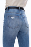90s Vintage Distressed Jeans-Straight-BAYEAS