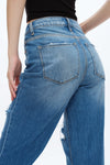 Rita High Rise Distressed Wide Leg Jeans-Wide Leg-BAYEAS