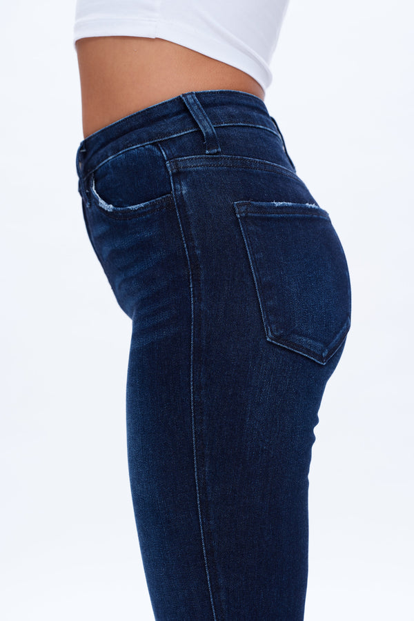 July Mid Rise Slim Fit Jeans-Straight-BAYEAS