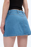 Mid Rise Mini Denim Skirt-Skirts-BAYEAS