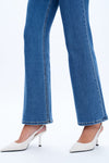 Front Cargo Pockets Flare Jeans-Flare & Bootcut-BAYEAS