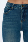 Mid Rise Straight Jeans