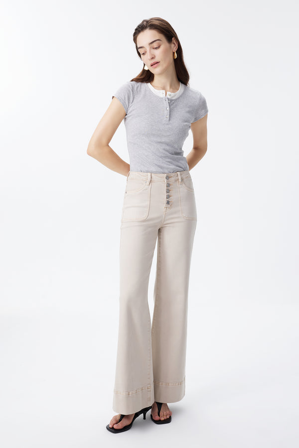 High Rise Wide Leg Pants
