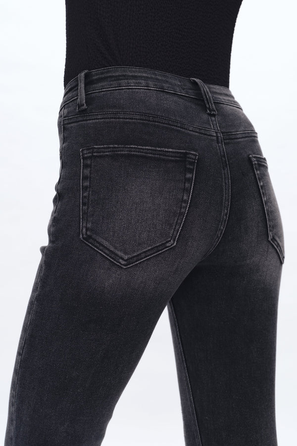 High Rise Skinny Jeans-Skinny-BAYEAS