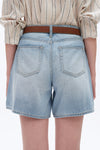 Mid Rise Denim Shorts-Shorts-BAYEAS