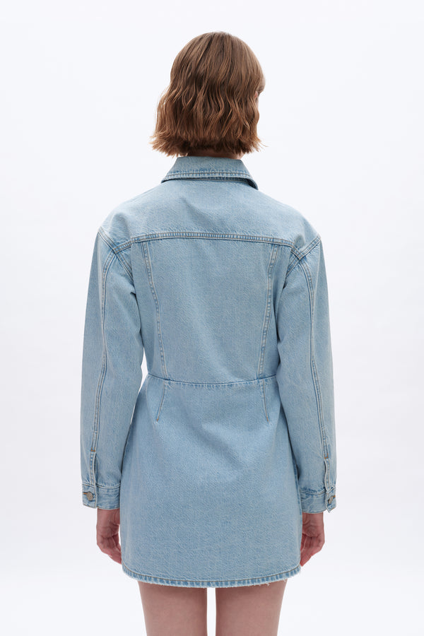 Long Sleeve Mini Dress-Dresses-BAYEAS