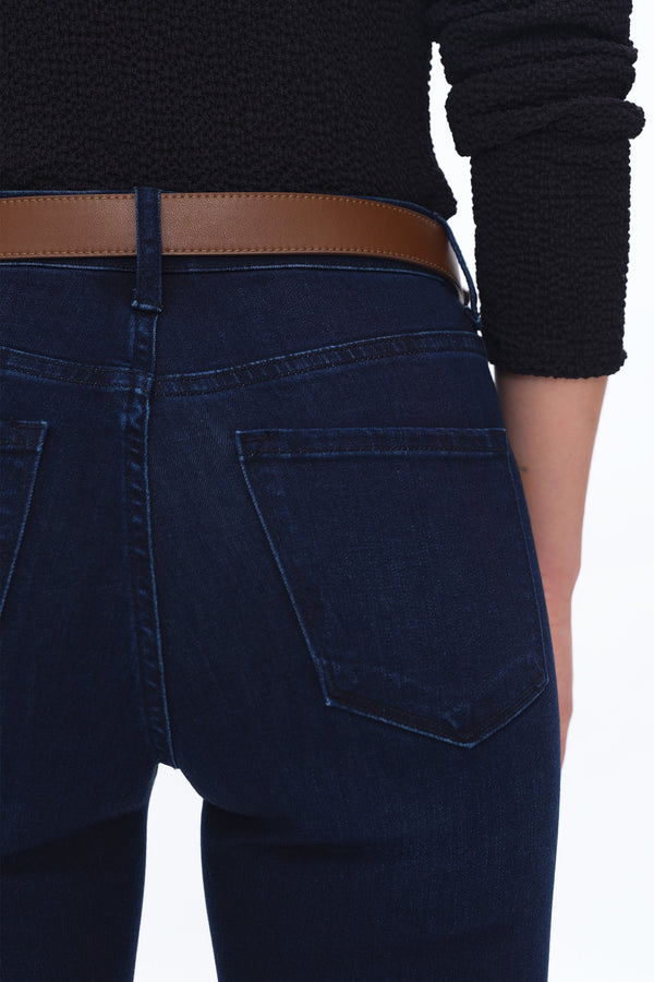 High Rise Flare Denim Jeans-Flare & Bootcut-BAYEAS