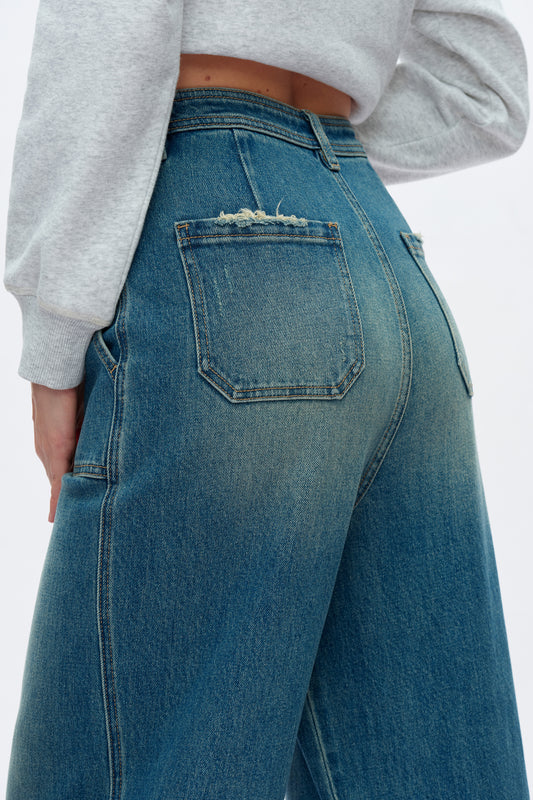 High Rise Wide Leg Jeans