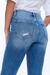High Rise Flare Denim Jeans-Flare & Bootcut-BAYEAS