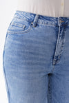 High Rise Slit Bootcut Jeans
