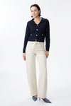 High Rise Stretch Barrel Leg Pants