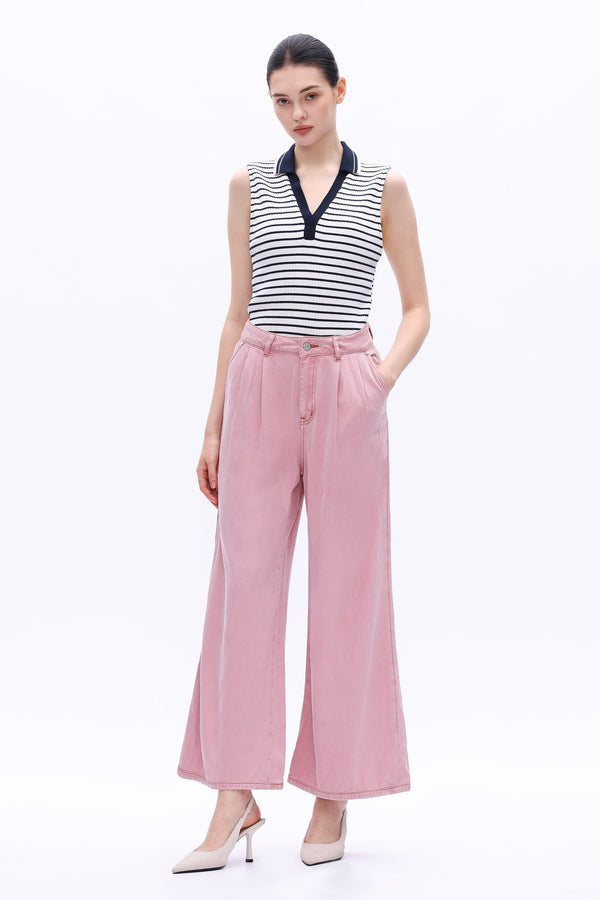 HIGH RISE TENCEL WIDE LEG-Wide Leg-BAYEAS