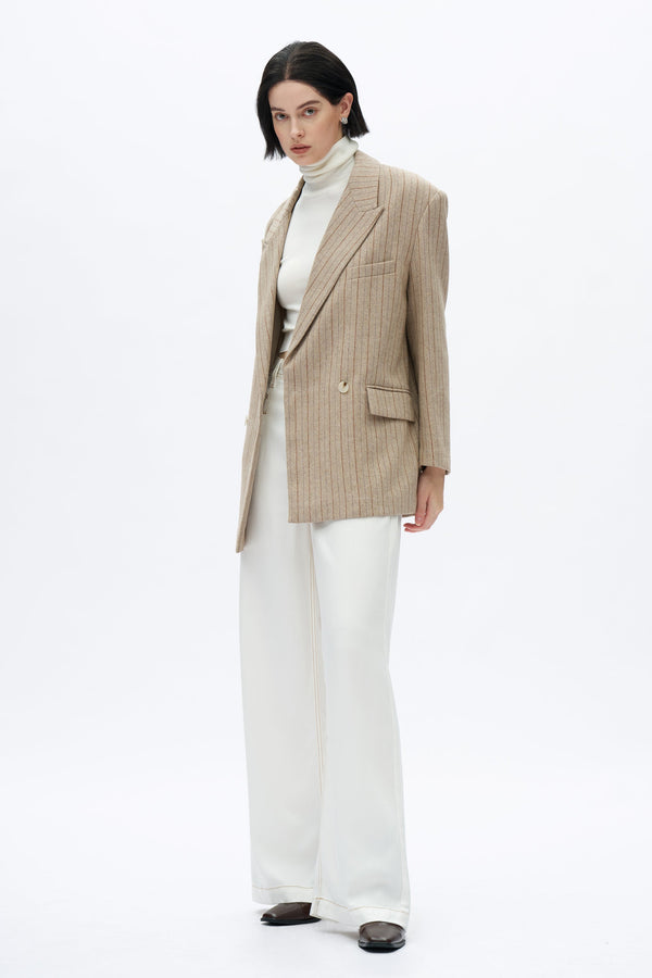 High Rise Pleated Wide Leg-Wide Leg-BAYEAS