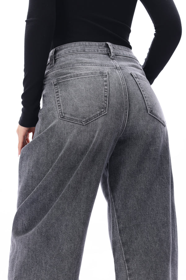 Zephyrine High Rise Barrel Jeans