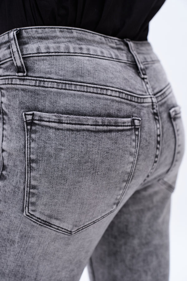 Mid Rise Skinny Jeans-Skinny-BAYEAS