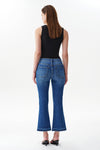 Edgy Mid Rise Flare Jeans