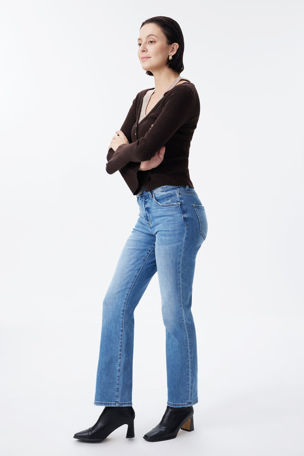 High Rise Vintage Straight Leg Jeans