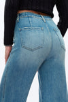 High Rise Wide Leg Jeans-Wide Leg-BAYEAS