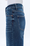 High Rise Relaxed Wide Leg Denim Jeans-Wide Leg-BAYEAS