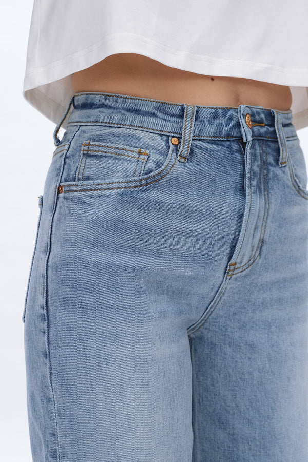 Dalila Relaxed Fit Denim Jeans-Straight-BAYEAS