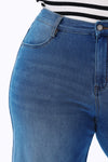 High Rise Wide Leg Flare Denim Jeans