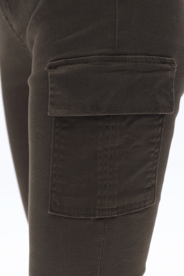 Slim Fit Cargo Jeans-Mom Jeans-BAYEAS